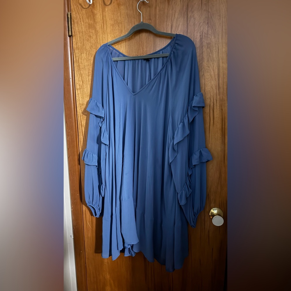 Torrid Blue Long Sleeve Dress